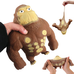 RRSDJJ squishy monkey toy stretched for stress relief and tactile calm.