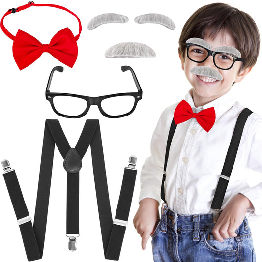 Rrshnsgv old man glasses with adjustable strap for comfortable costume wear.