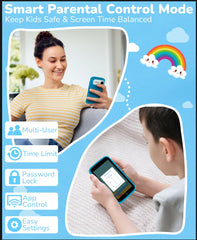 Rseaay Kids Phone rechargeable battery supporting long learning sessions away from outlets.