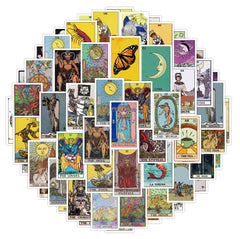 Rszwyk tarot arcane symbols; easy-to-peel decals for clean surfaces.