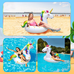 Rtudan unicorn pool float ideal for beach parties and pool days