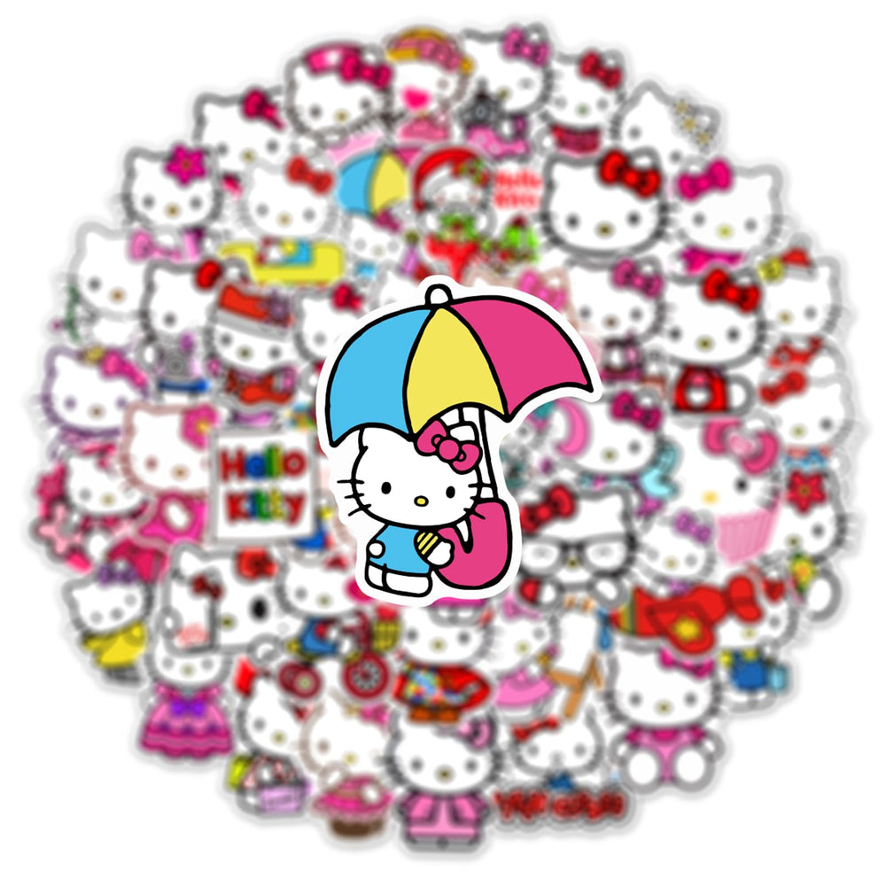 RUBANG Hello Kitty bike sticker for bright, long-lasting gear accents