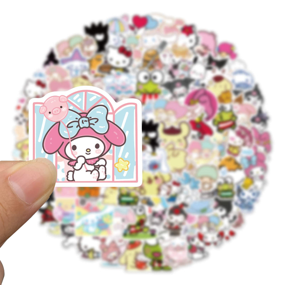 RUBANG Sanrio guitar sticker, expressive decoration with water-resistant finish.