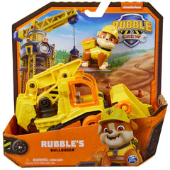Rubble & Crew Ruben Toy bulldozer side view shows durable wheels for action