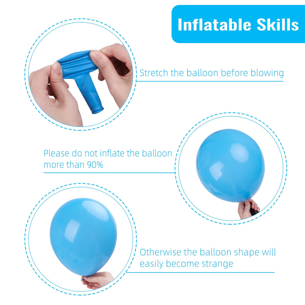 RUBFAC 10-inch balloons versatile for centerpieces and filler.