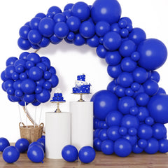 Rubfac 129-piece royal blue balloon set for bold party arches.
