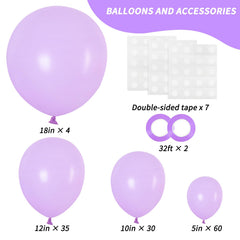 RUBFAC 18-inch pastel purple balloon highlighting bold party centerpiece