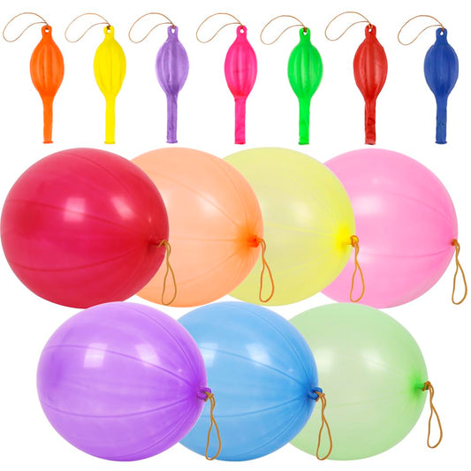 rubfac 30pcs punch balloons in neon colors for vibrant party decor and fun