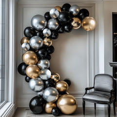 Rubfac balloon garland arch setup for birthdays and weddings