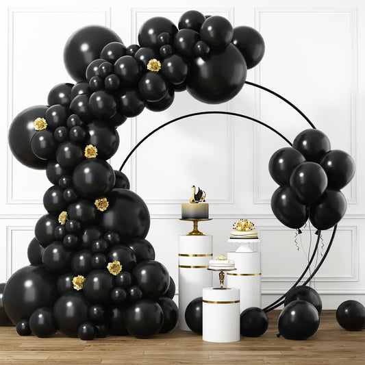 RUBFAC black balloon-18inch for bold arches and dramatic backdrops.