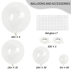 RUBFAC clear balloons 12 inch ideal for mixed garlands and centerpieces