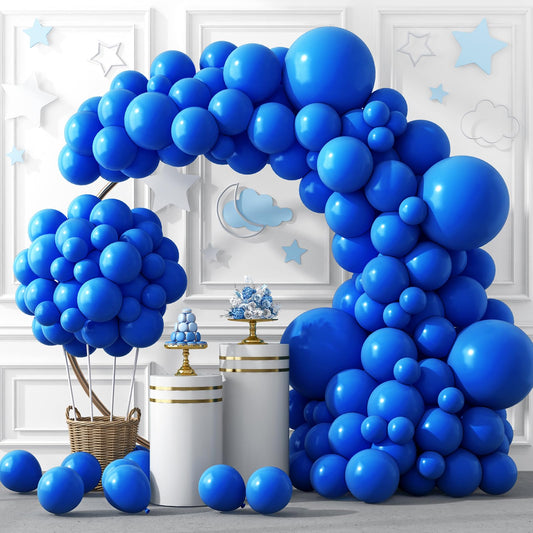 Rubfac 18-inch dark blue balloons for bold garland displays.