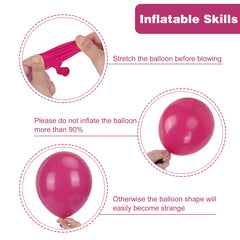 RUBFAC 10-inch balloons add balanced layers to a balloon arch.