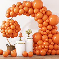 RUBFAC orange 18inch balloons kit for vibrant arches and focal party points.