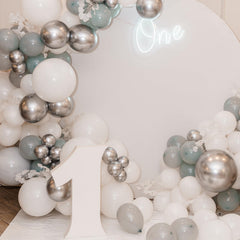 Rubfac silver balloons 5-inch tiny accents to add texture