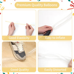Rubfac transparent balloons garland for elegant wedding and event decor.