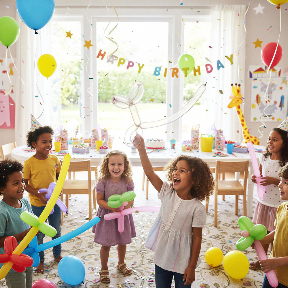 Rubfac versatile balloons for shapes like flowers animals and garlands.