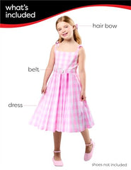 Rubies Barbie Movie hair bow with comb completes the look and helps secure hairstyle.
