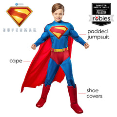 Rubies Superman 2025 cape drape adds dramatic hero flair for playtime