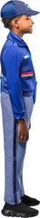 Rubies USPS patches and zipper details for realistic styling.