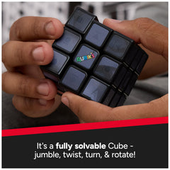 Rubik’s Batman Cuber close-up of cube faces; vivid colors aid solving.