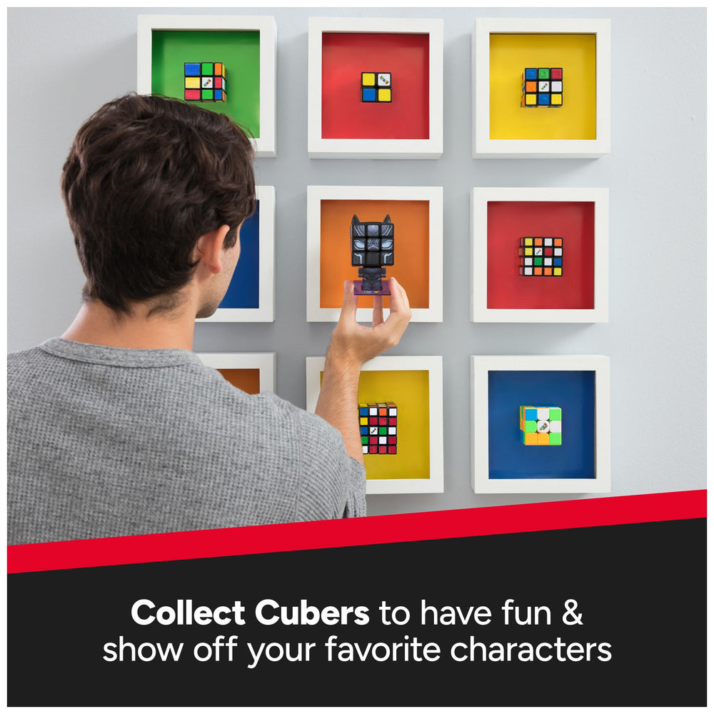 Rubik's Black Panther Cuber in motion demonstrates puzzle-solving action