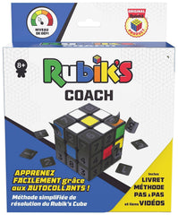 RUBIK'S Cube Coach 3x3 front view shows vibrant colors for engaging problem-solving practice.