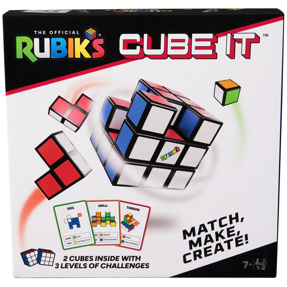 Cube It game setup with two cube sets, ready for game night.