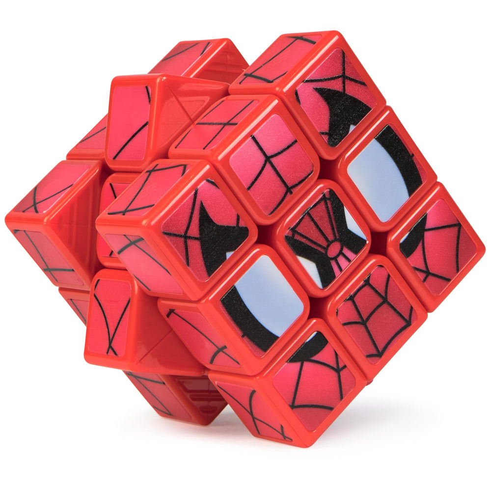 Rubik’s Spider-Man Cuber compact size fits shelves and backpacks.