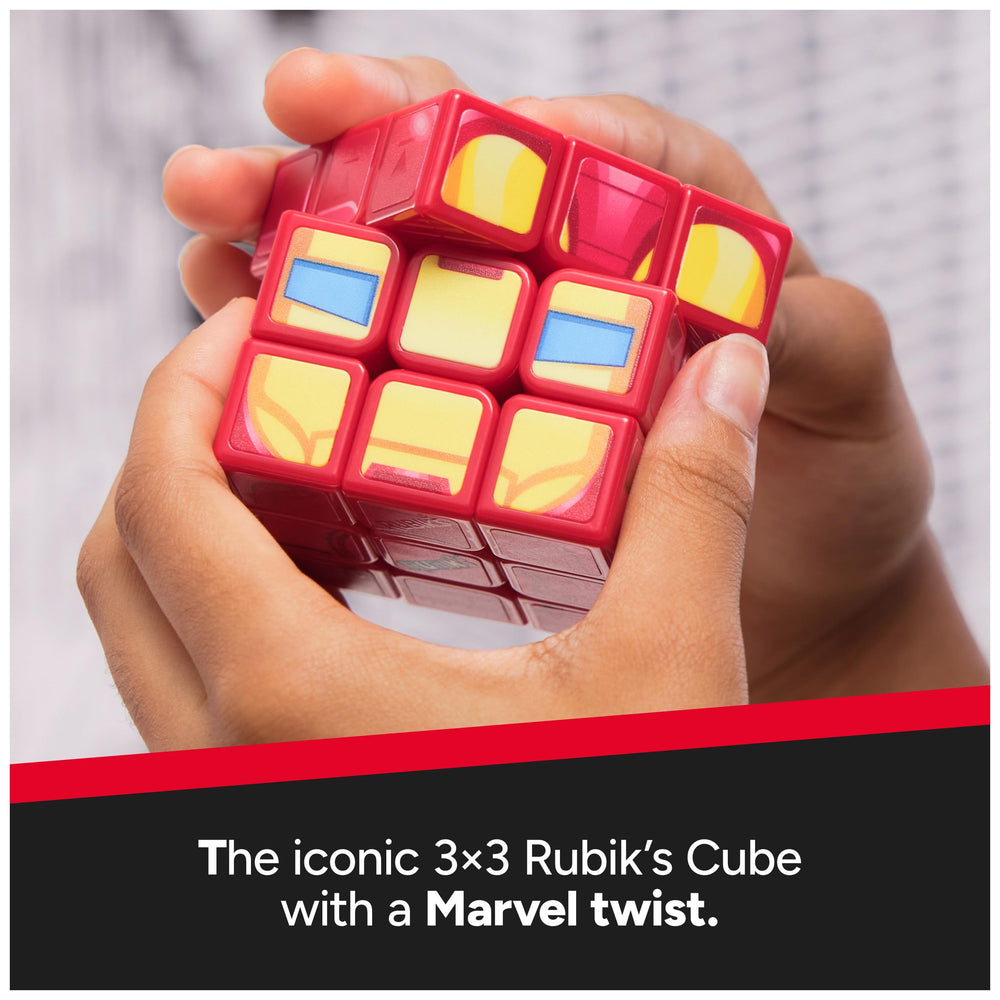 Rubik's Iron Man Cuber body stand ready for shelf showcase
