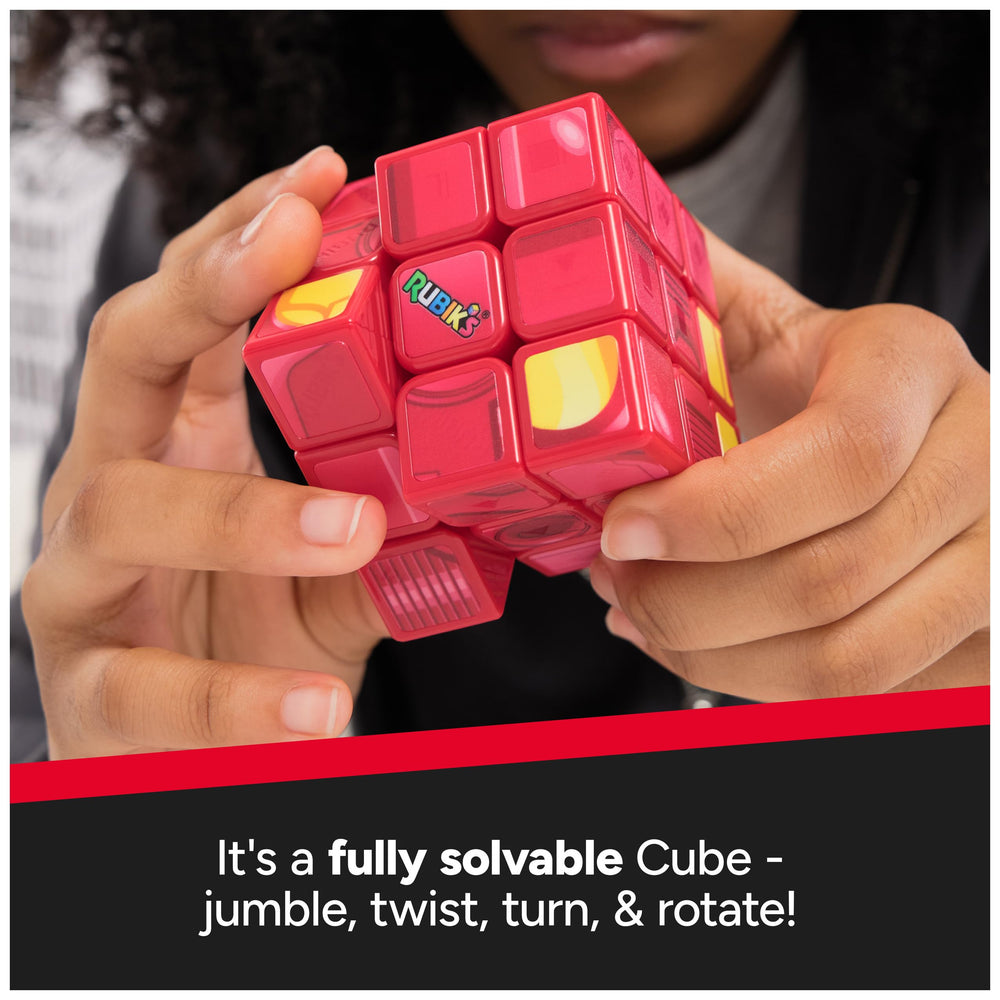 Rubik's Iron Man Cuber solved state displaying puzzle mastery