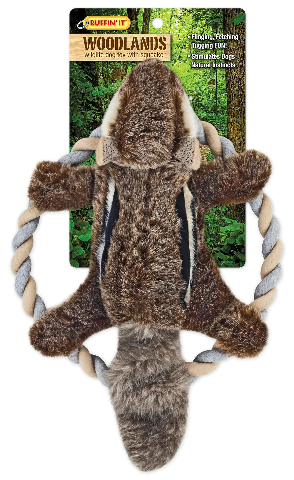 RUFFIN' IT Chipmunk packaging shows all-breed suitability