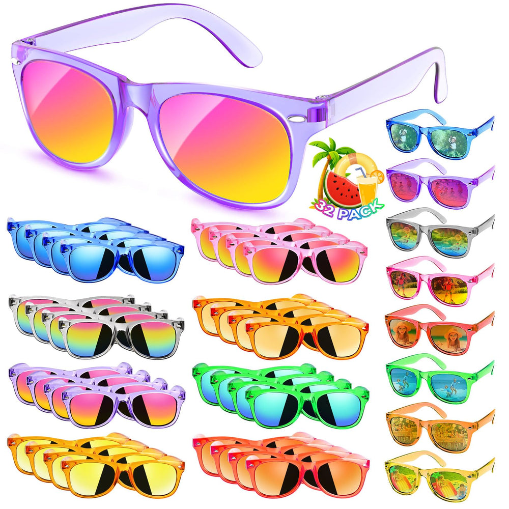 Rugort kids sunglasses 32-pack colorful collection for parties and pool days.