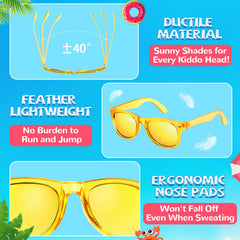 Rugort summer pool sunglasses ready for beach days and dancing.