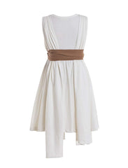 Ruikajia Rey costume side view featuring Princess Leia rhinestones for photo-ready look.