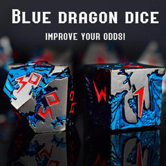 Rule Dice detailed engravings improve readability during critical moments.