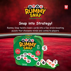 Rummy Snap wild jokers introduce playful powers during the game.