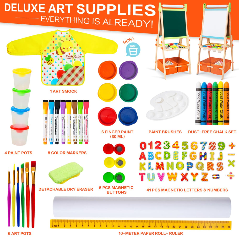 Rundad Kids Easel painting board invites color exploration and painting sessions