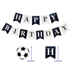 Runhiskii Soccer Banner crisp-cardstock-letters offer clear readability and durable decor