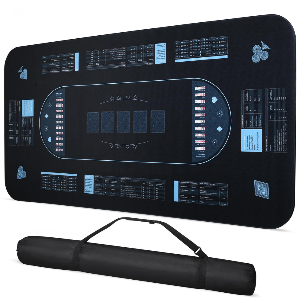 RUNNING HOT Pro Poker Mat anti-slip top keeps play steady and safe.