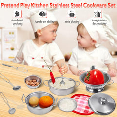 Rupnoflbui mini kitchen set soup pots with lids for realistic role play