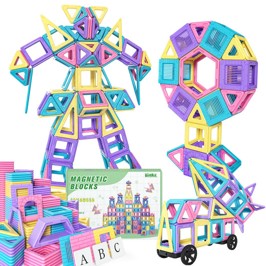 Rurvale 100Pcs magnetic blocks set for unlimited building creativity