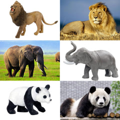 RUSON elephant realistic jungle figure enhances dioramas and pretend safari adventures.