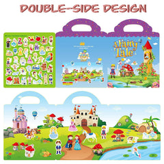 RUSON fairy stickers set—removable characters for learning new words and object recognition