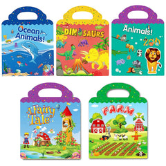 RUSON reusable sticker book Fairy scene page for creative play.