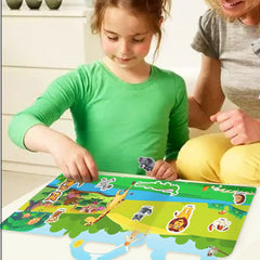 RUSON reusable sticker book stickers inside: organized storage supports mess-free play