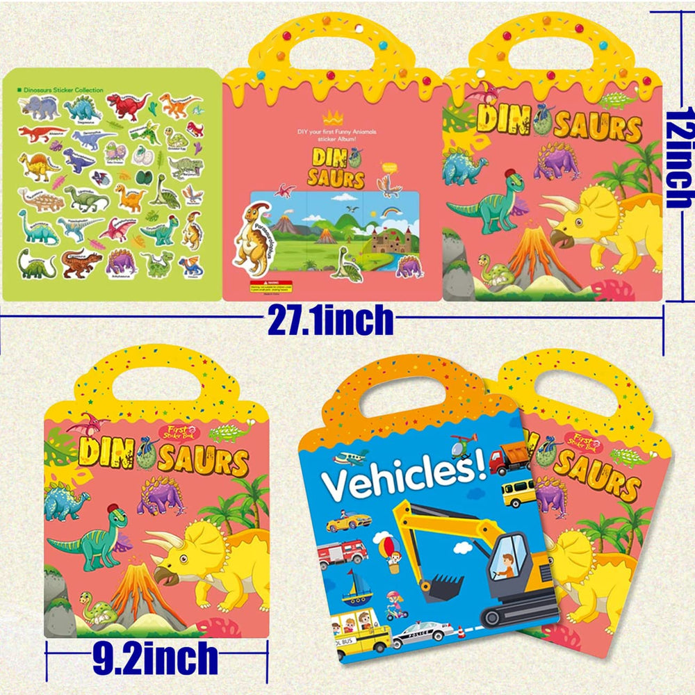 RUSON sticker book waterproof PVC material keeps stickers reusable