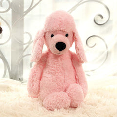 Ruzucoda pink plush poodle toy features huggable 12-inch size for little hands.