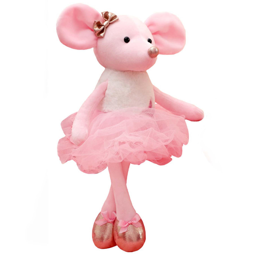 Ruzucoda plush mouse pink ballerina doll ready for playtime and recital prep.