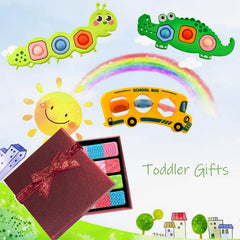 RVRHLMI school bus pop it toy boosting focus and classroom-friendly play